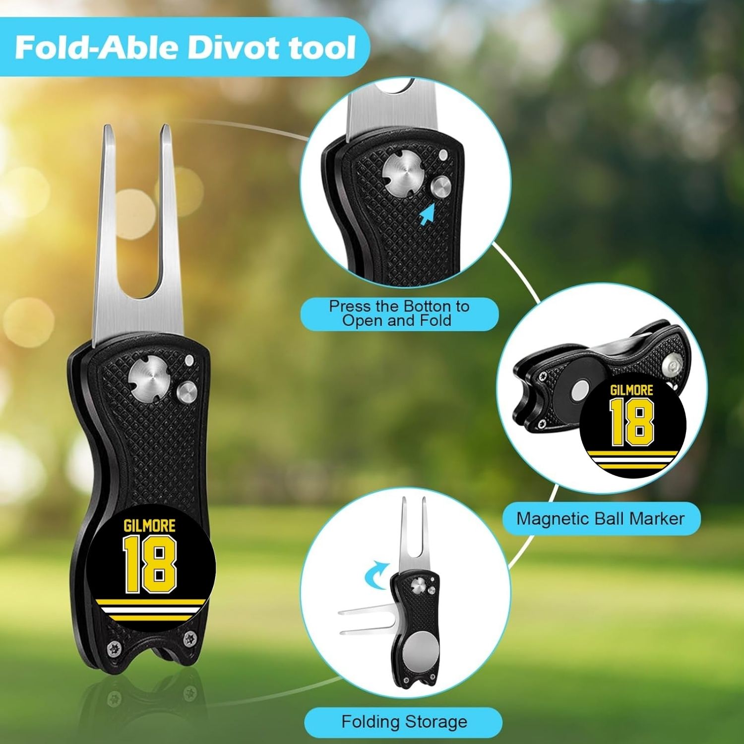 Golf Club Cleaning Kit with Go - Divot Repair Tool avaliação e preço