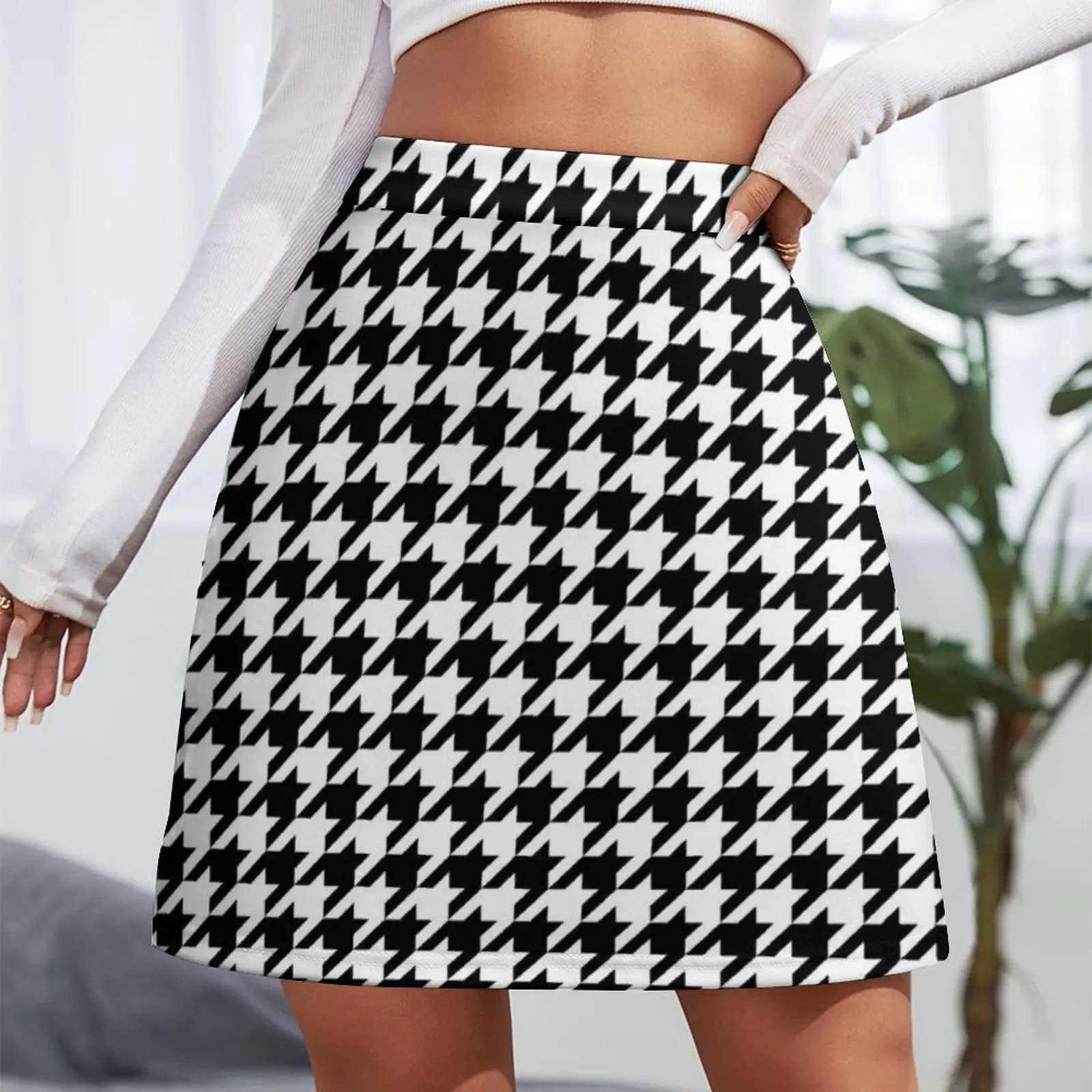 Houndstooth Mini Skirt women's - Golf Equipment Korea avaliação e preço