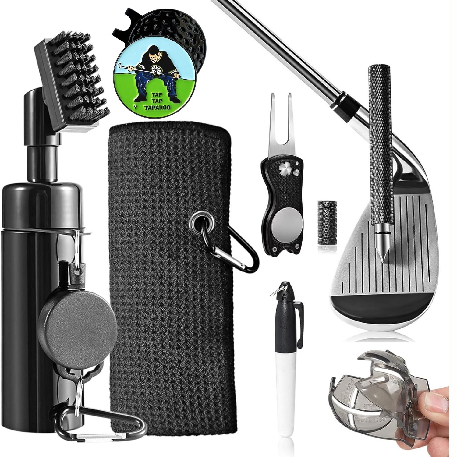 Golf Club Cleaning Kit with Go - Divot Repair Tool avaliação e preço