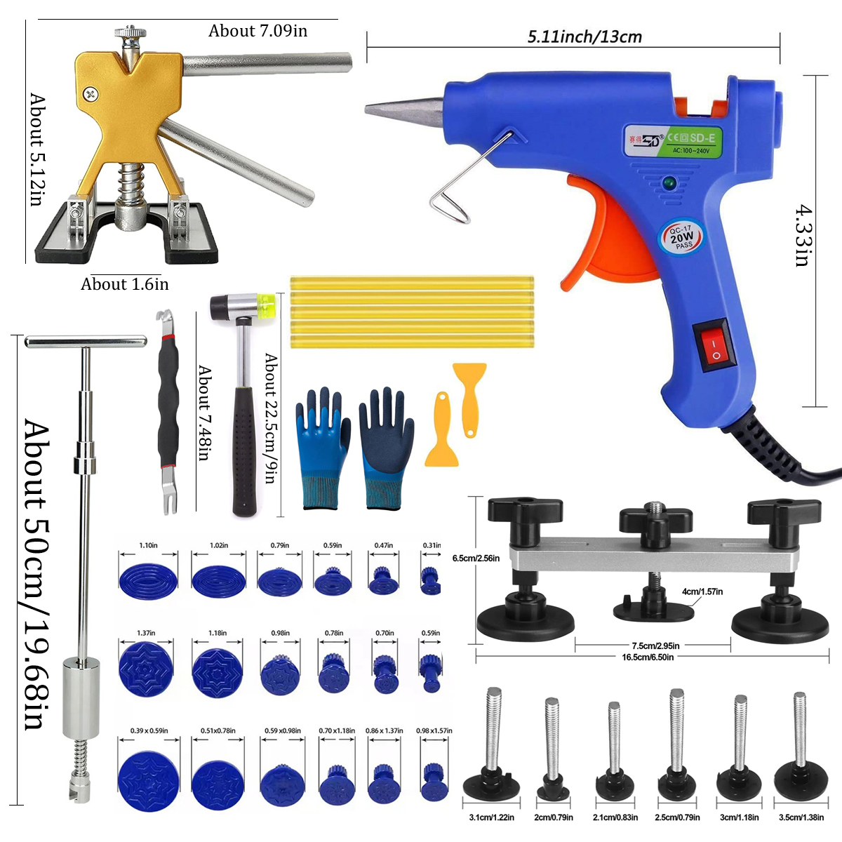 Dent Repair Kit Car Puller Too - Divot Repair Tool avaliação e preço