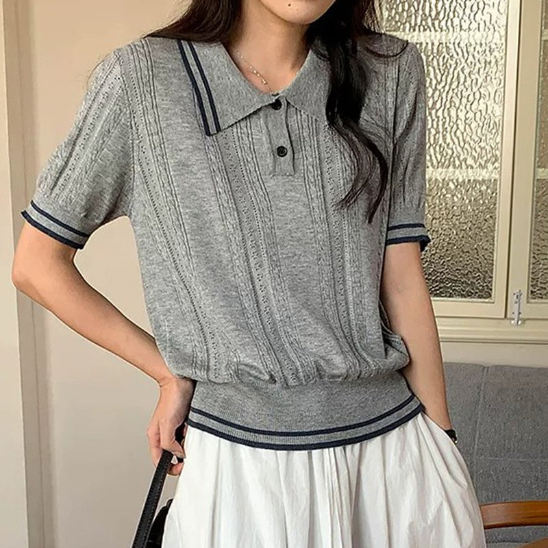 Short Sleeve Polo Neck Knit To - Golf Equipment Women avaliação e preço
