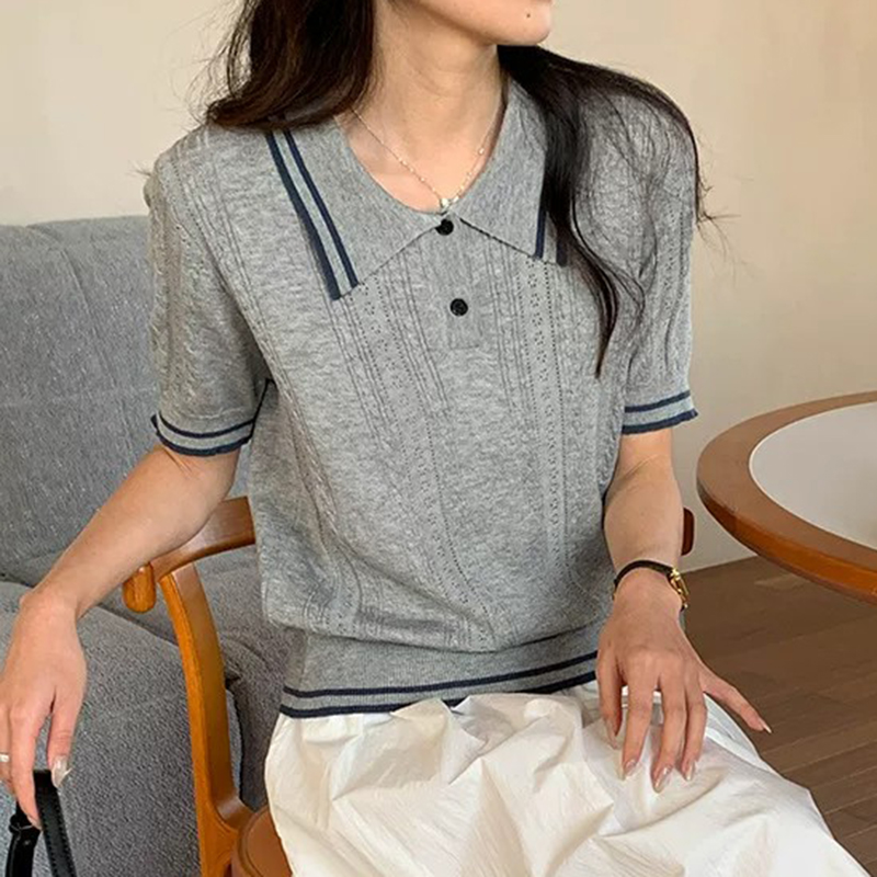 Short Sleeve Polo Neck Knit To - Golf Equipment Women avaliação e preço