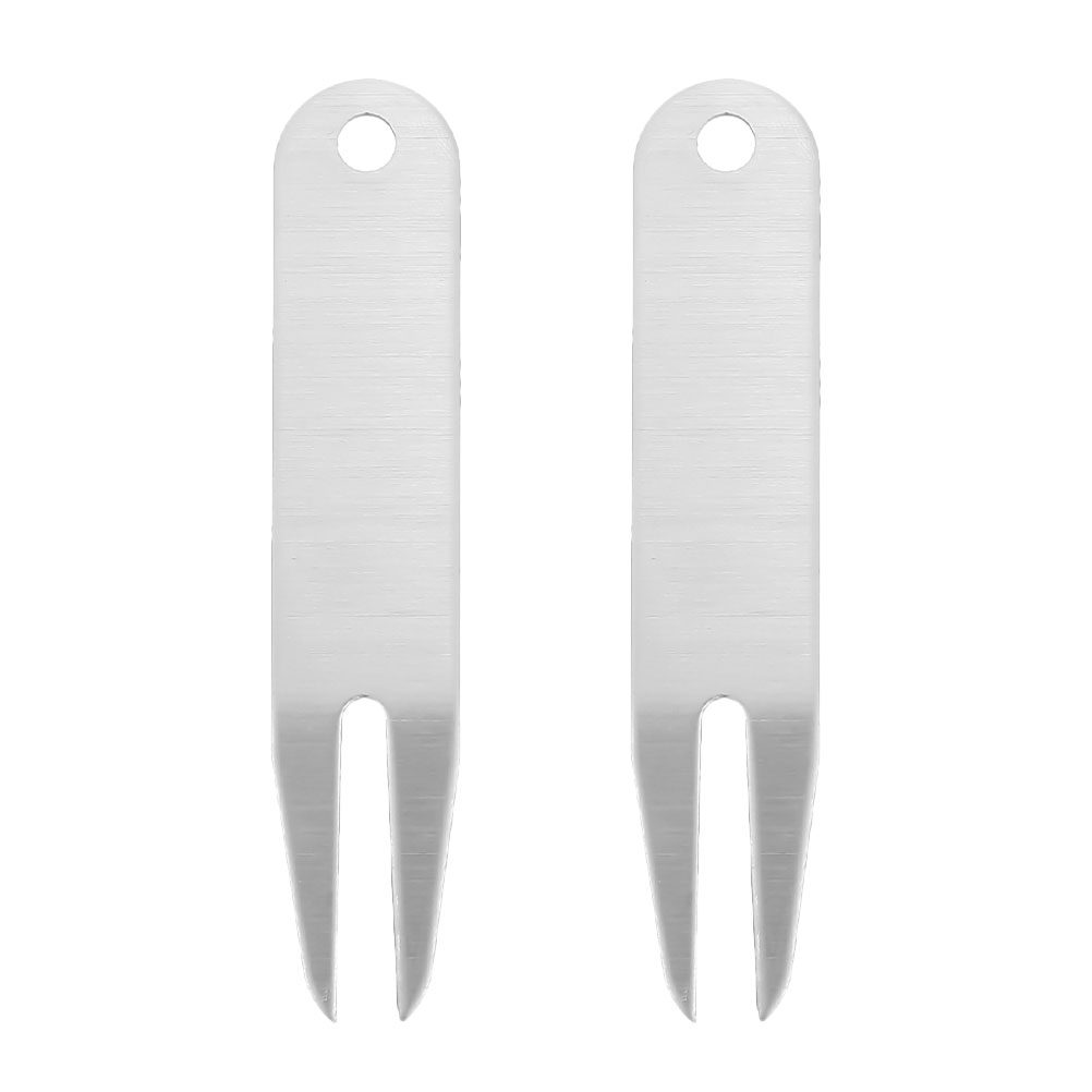 2Pcs Golf Divot Fork Portable  - Divot Repair Tool avaliação e preço