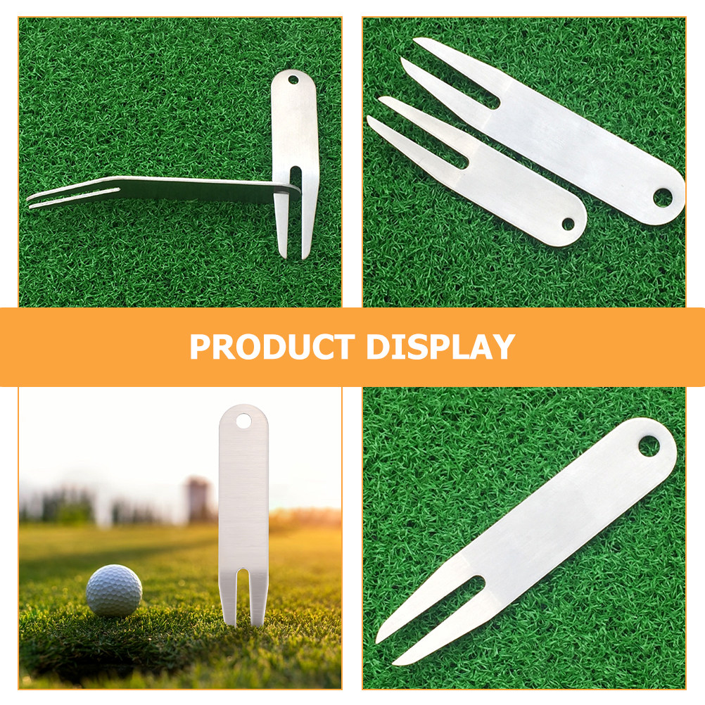 2Pcs Golf Divot Fork Portable  - Divot Repair Tool avaliação e preço